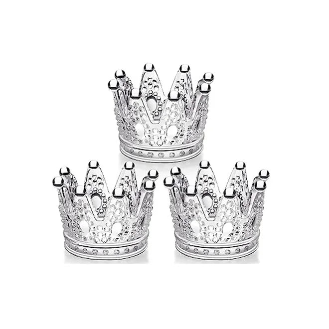 Cheapest Price  Candle Holder Mini Crown Glass Candlestick Tealight Holder Desktop Decoration for Home Bar