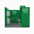 Modular 10x10 Aluminum Frame Trade Show Booth Display with Cloth Hanging Pillow Case New Design Fabric Backdrop for Exhibitions