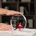Customized Creative Round Blank K9 Crystal Trophy Crystal Crafts Souvenir Glass Crystal Award Trophy