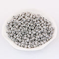 Silver 6*5mm Zinc Alloy Ball Hole Beads 100 Pcs/Bag for Necklace Jewelry DIY Accessories Jewelry Findings & Components
