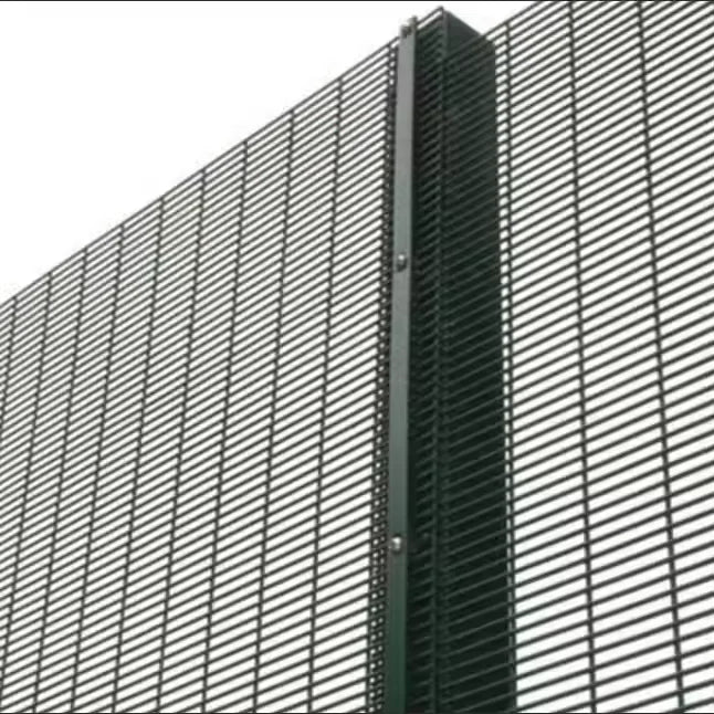 High Security 358 Anti Climb  Wire Mesh Metal Fence Panels Razor Wire Clear View Fence Panels for High Security Applications