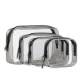 Portable PVC Waterproof Cosmetics Bag Modern Multi-Functional Transparent Travel Toiletry Makeup Organizer Bag (4 Sizes)