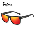 DUBERY D500 Good Quality Square Carbon Fiber Sunglasses Men Classic Polarized Sunglasses Male Mirror Driving Shades Gafas De Sol