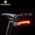 ROCKBROS Tail Light Wireless IPX4 Waterproof MTB Safety Warning Bike Intelligent Remote Control Rear Light