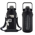 Fitness 64oz Gym Half Gallon 2l Plastic Water Bottle Time Maker Sports Motivational Water Bottle With Storage Sleeve