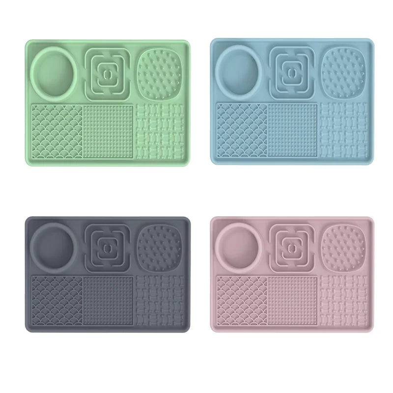 Silicone Dog Mat Pet Dog Lick Pad Non-slip Food Pad Silicon Dog Mat Silicone Slow Feeder Pet Lick Mat