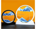 3D Sand Art Liquid Motion Hourglass Moving Sand Art Mountain Flowing Quick Sand Picture Table Decor Art Home Decor