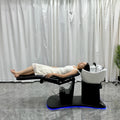 Luxury Electric Recline Washing Bed Led Lighting Beauty Hair Salon Shampoo Chair for Barber Shop