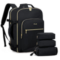40L TSA Flight Approved Travel Backpacks 17in Large Waterproof Luggage Suitcase With 3 Packing Cubes Women Men Carry on Bag Pack MegaBDM