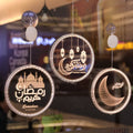 LED Lights Ramadan Castle Moon Kerosene Lamp 3D Hanging Lamp Room Layout Castle Ornaments Decorative Lights