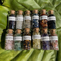 Custom Logo Natural Semi-precious Crystal Healing Quartz Wishing Bottle Drift Bottle Specimens for Kid Gift Home Decorations