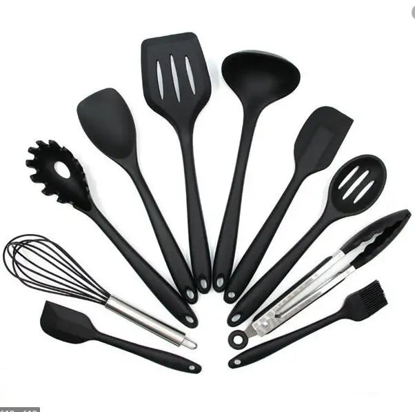 Wholesale Price Kitchen Hot Products Cooking Utensil Set  Portable Silicone  Food Kitchen Utensils /Cookware Utensil