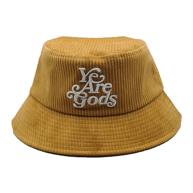 Wholesale Women Fashion Custom Embroidery logo Cotton Bucket Hat