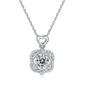 Messi Jewelry JS060  Popular Fashion Moissnaite Ruby Sapphire  925 Silver Necklace