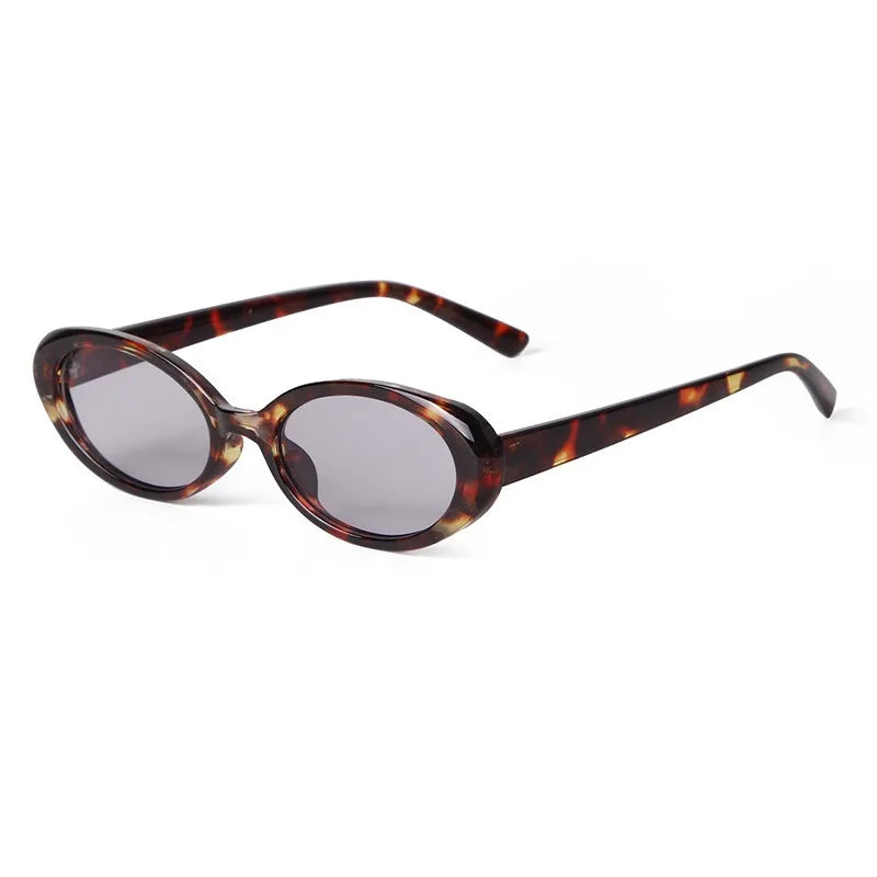 Women Men Fashion Small Round Sunglasses Retro Oval Sunglasses 90s Vintage Shades UV400 Custom Logo Sunglasses