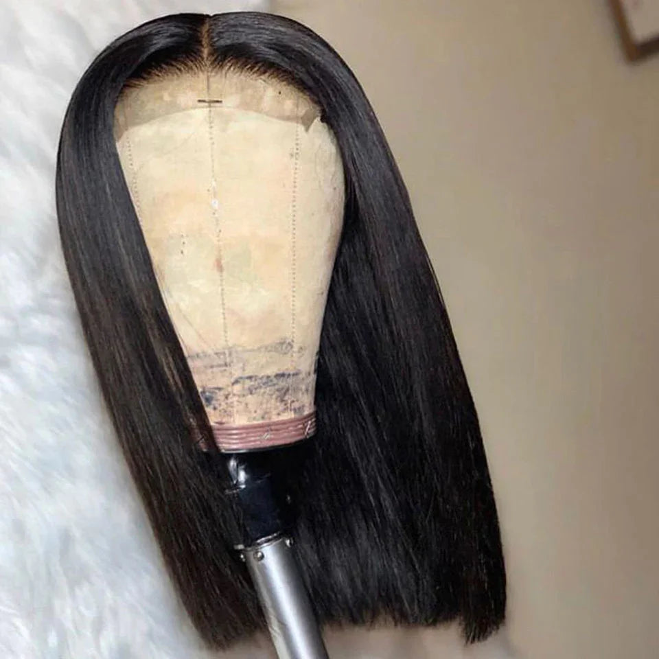 Zsf Hair Closure Bob Wigs 4*4 Transparent Lace Closure Wig Glueless Human Virgin Hair Short bob Wigs Brazilian Natural Color