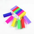 Wholesale Disposable Colorful Purple Pink Yellow Sponge Nail File Buffer Block Custom Logo Private Label for Nails