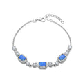 POLIVA Wholesale Sterling Silver 925 Couple Bracelets Cute Stone Jewelry for Men and Women Perfect Gift Item