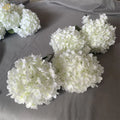 YOPIN-153 Wholesale Artificial Silk Flowers White Single Hydrangea