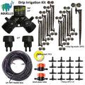 107FT Drip Irrigation Kit with Timer Automatic Watering Sprinkler System 12-Port Manifold for DIY Greenhouses for Garden Care