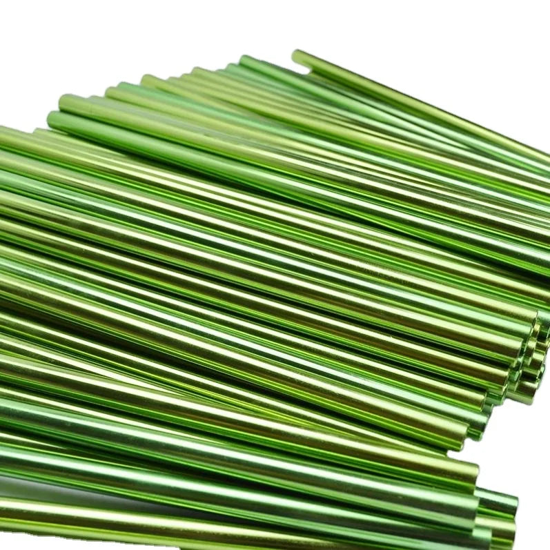 Drinking Straws Top Seller Aluminum Straws Drinking Stainless Steel Reusable Metal Straw 9mm