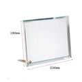 BL-05 180X230X10mm Sublimation Blank Glass Photo Frame with Holder for Decorations/Gifts/Memories/Weddings/Hotels