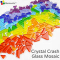 DIY Modern Parquet Mosaic Crash Glass Crafts Irregular Crystal Glass Freestone Handcraft Crushed Glass Room Decoration