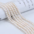 Zhuji Wholesale Natural White 6-7mm Loose Button Freshwater Pearl Stand for Jewelry & Jewelry Making