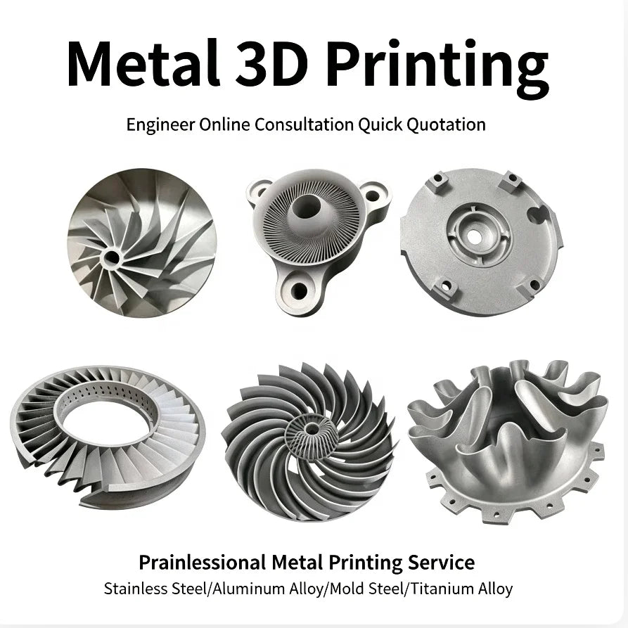 Custom Metal 3D Printing SLM Service Titanium Stainless Steel Parts for Mechanical Equipment