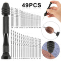 49pcs Mini Aluminum Hand Drill Bit Set 0.2-3.4mm Jewelry Craft Woodworking Tools with OEM Customization