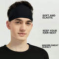 Tu Non-Slip Dry Soft Yoga Sport Sweatproof Summer Protection Thin 100% Cotton 4.5cm Luxury Headband Workout Exercise Running