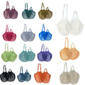 Eco-Friendly Reusable Cotton Net Bag New Canvas Tote for Shopping for Vegetables Fruits