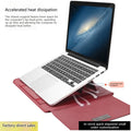 New PU Four-Piece Laptop Storage Bag Set with Cooling Bracket & Mouse Pad for Macbook 15.4-16.1-inch Laptop Case