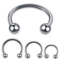 Grade 23 Titanium Nose Hoop Ring Horseshoe Nose Piercing Ring Titanium Body Piercing Setpum Eyebrow Lip Stud Screw Nose Piercing