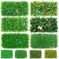Hot Selling Wholesale 60x40cm (23.62 "x15.75") Simulated Plant Wall Milan Leaf Lawn Indoor and Outdoor Lawn Decoration Wall