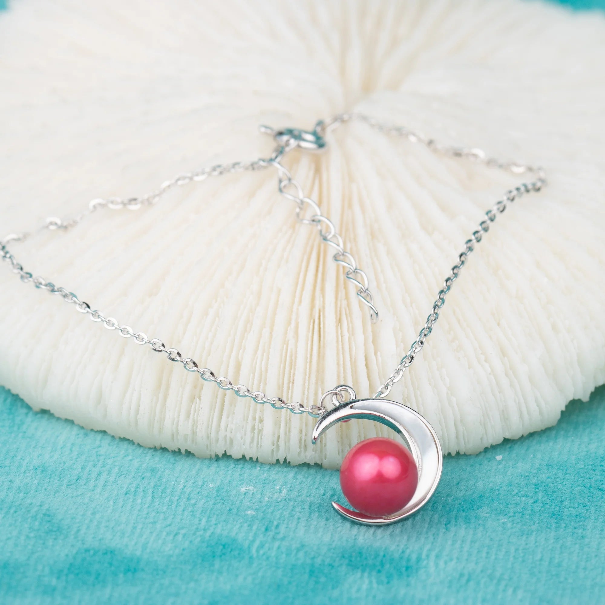 B020144  DIY 7-8mm Natural Freshwater Pearl Bracelet Accessory 925 Sterling Silver Adjustable Chain Bracelet for Women