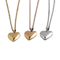 New Mirror Stainless Steel love Box Necklace Can Be Placed for Lovers' Photo Jewelry