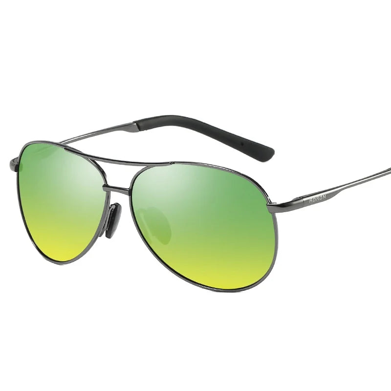 Eyewear 61726 Classic Pilot Style Black Shades Men's Polarized Driving Sunglasses