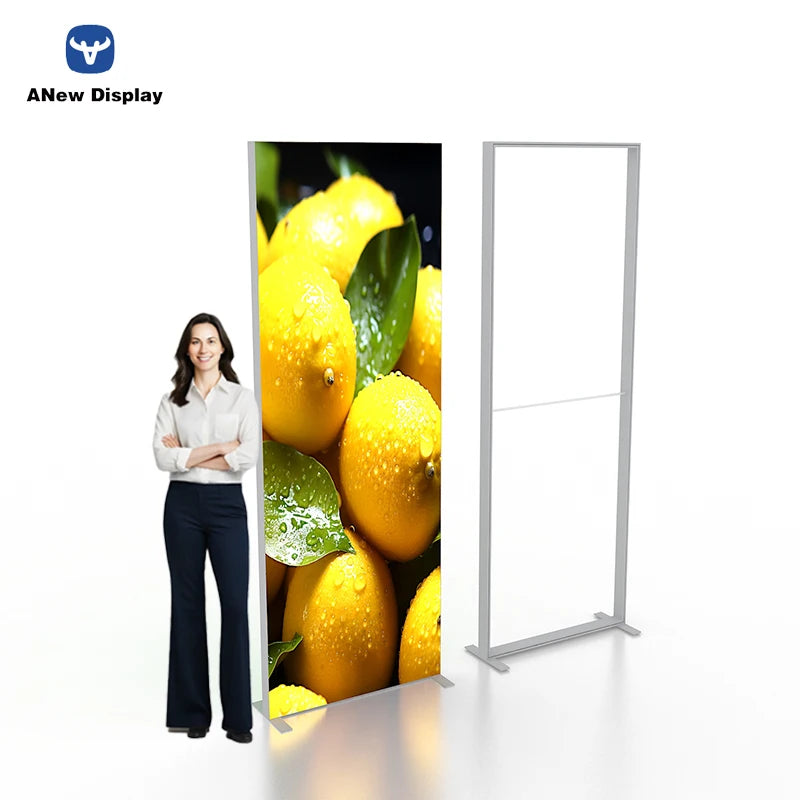 Custom Tool Free Seg Double Sided Fabric LED Display Advertising Banner Lightbox  Photo Exhibition Booth Modular Display