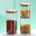 Factory Supply Fashion Custom Glassware Chocolate Kitchen Storage Jar Glass Candy Jar Clear Food Glass Candy Jar