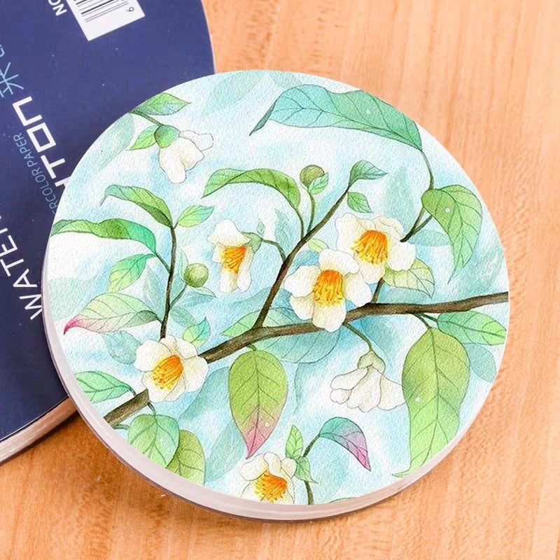 Leyton Mini Size 11cm Cold Pressed LD4143 Professional Use 300gsm 100% Cotton Acid Free Painting Paper Round Watercolor Book