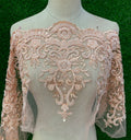 New Beaded Lace Decoration Ethnic Style Bridal Wedding Appliques Luxury Beaded Fabric