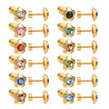 High Quality Earrings Women Jewelry Latest Diamond Jewellery Gold Screw Back Earrings for Girls