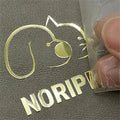 Custom Self-Adhesive 3D Logo Sticker Cool Peel UV Transfer Metal Stickers in Gold Nickel for Packaging Labels