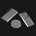 Transparent Crystal Rectangle Lash Pallet for Eyelash Glue  Transparent Crystal Rectangle Lash Pallet Makeup Tools Glue Holder