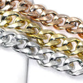 ABS Acrylic UV Plating Mix Color Bead Chain Links for Jewelry Making Necklace Bracelet DIY Bag Decoration