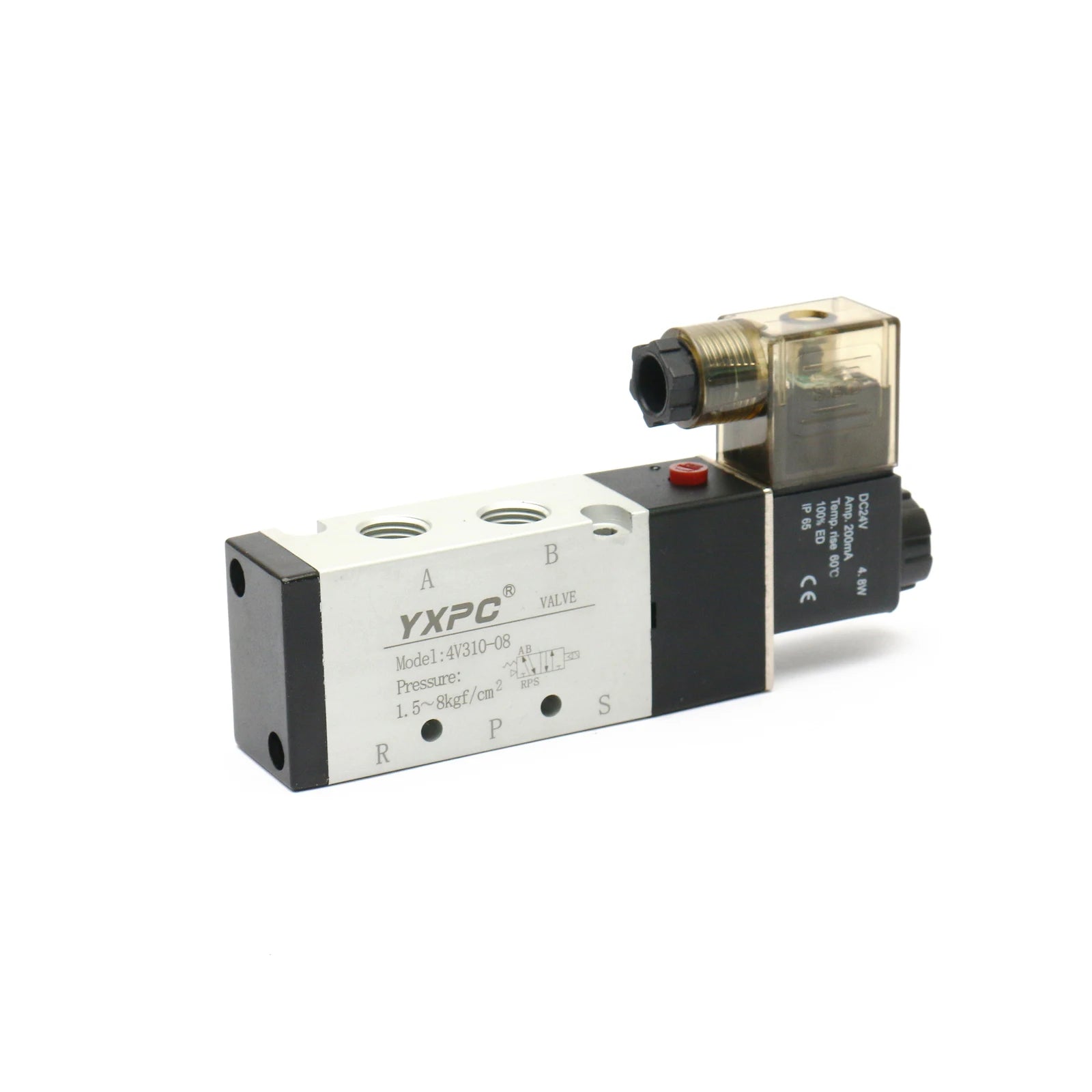 Solenoid Valve Ningbo YXPC 4v310-08 Single Coil Aluminum Alloy Pipe Thread air Control 3/8 1/4in 110v 220v 5 Way 24vdc Pneumatic