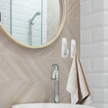 Prodigy Self-Adhesive ABS Plastic Eco-Friendly Wall Hooks White for Hanging Towel and Coat in Bathroom