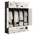 Factory Direct PP Plastic Wardrobe 5 Layer Rectangle Drawer Clothes Large Capacity  Portable Wardrobe Plastic Box