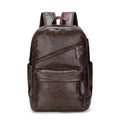 Custom Vintage Brown Leather Backpack for Men USB Charging Waterproof and Theft Proof Luxury Travel Accessory